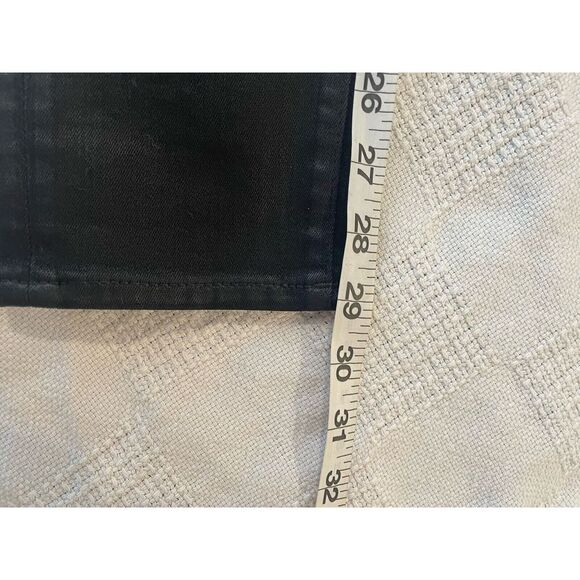 Spanx | Women's 5 Pocket  Shiny Black‎ Skinny Jeans | sz 28 - Picture 5 of 6